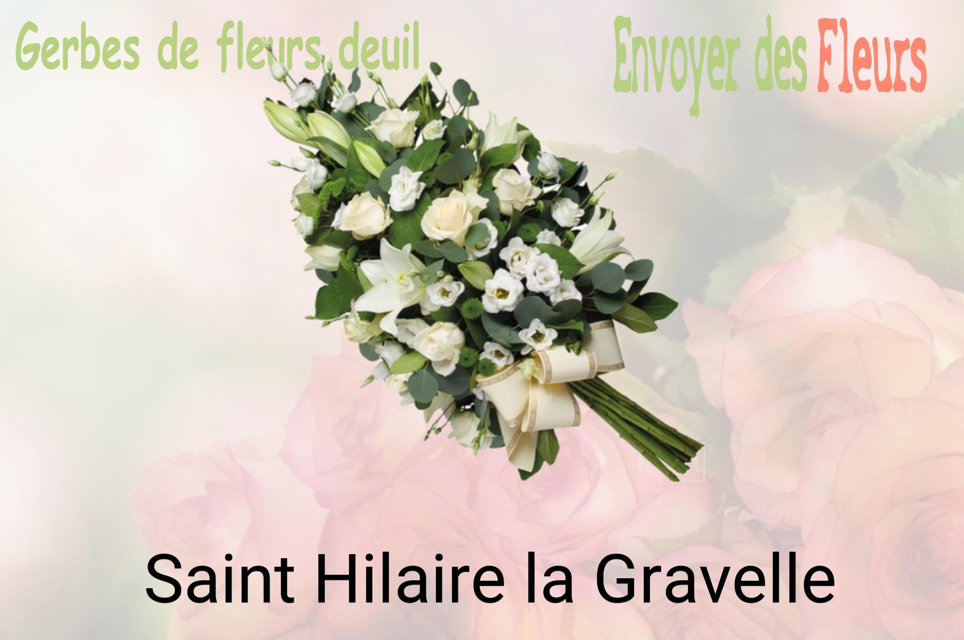 Gerbe de fleurs de deuil livrée à Saint-Hilaire-la-Gravelle